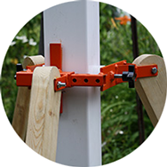 small photo of Cepco Tool Post-Pod holding fence post during installation